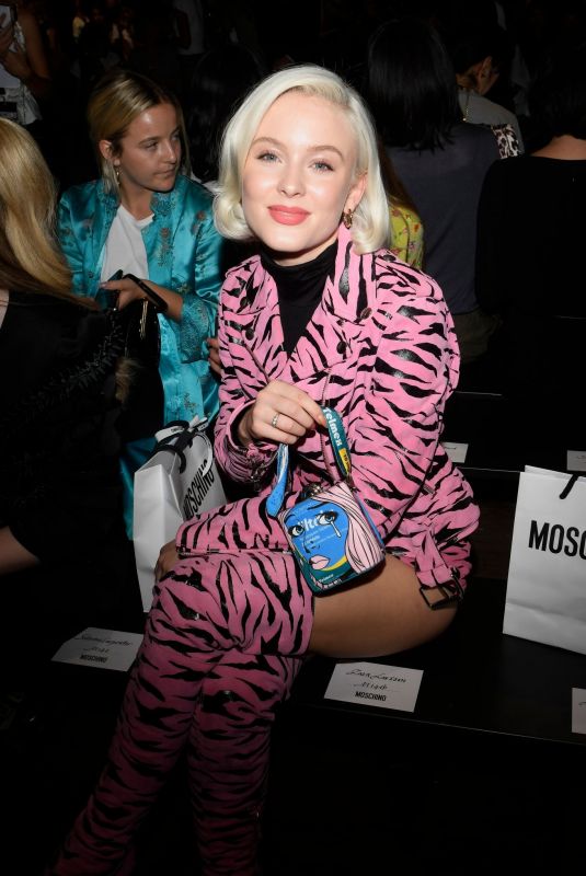 ZARA LARSSON at Moschino Show at Milan Fashion Week 09/20/2018