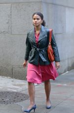 ZAZIE BEATZ on the Set of The Joker in New York 09/22/2018