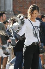 ZENDAYA COLEMAN on the Set of New Sspider-man Movie in Venice 09/29/2018