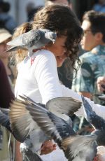 ZENDAYA COLEMAN on the Set of New Sspider-man Movie in Venice 09/29/2018