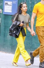 ZOE KRAVITZ Out and About in New York 09/08/2018