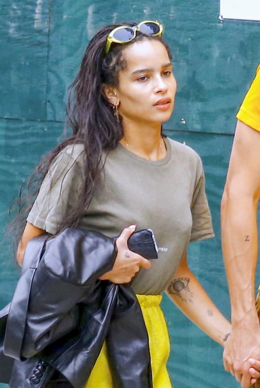 ZOE KRAVITZ Out and About in New York 09/08/2018