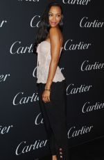 ZOE SALDANA at Cartier Precious Garage Party in New York 09/05/2018