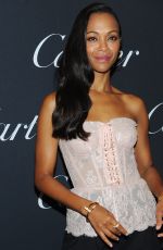 ZOE SALDANA at Cartier Precious Garage Party in New York 09/05/2018