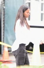 ZOE SALDANA Shopping at Whole Foods in Los Angeles 09/05/2018