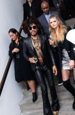 ABBEY LEE KERSHAW Assemblage Lenny Kravitz Exhibition in New York 09/28/2018