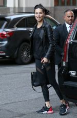 ADRIANA LIMA Arrives at Her Hotel in New York 10/12/2018
