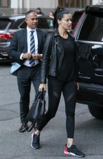 ADRIANA LIMA Arrives at Her Hotel in New York 10/12/2018