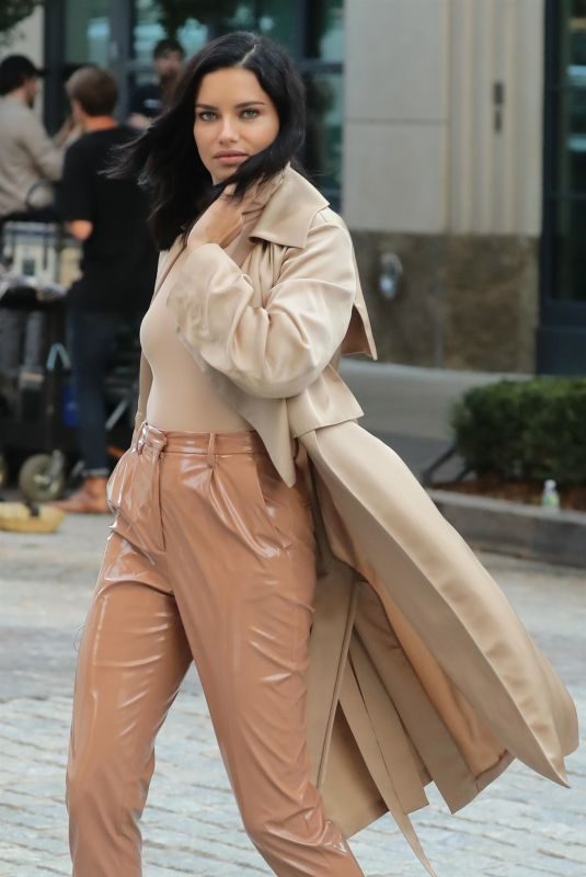 ADRIANA LIMA on the Set of Photoshoot in New York 10/04/2018