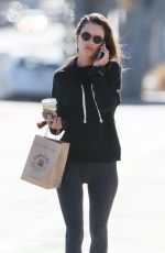 ALESSANDRA AMBROSIO Heading to a Yoga Class in Santa Monica 10/15/2018