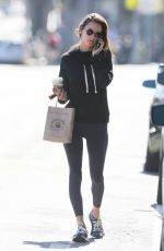 ALESSANDRA AMBROSIO Heading to a Yoga Class in Santa Monica 10/15/2018