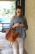 ALESSANDRA AMBROSIO Heading to Yoga Class in Santa Monica 10/04/2018