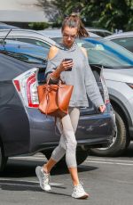 ALESSANDRA AMBROSIO Heading to Yoga Class in Santa Monica 10/04/2018