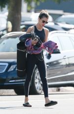 ALESSANDRA AMBROSIO Leaves Yoga Class in Santa Monica 10/30/2018