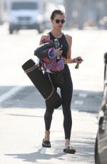 ALESSANDRA AMBROSIO Leaves Yoga Class in Santa Monica 10/30/2018