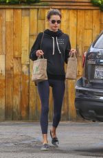 ALESSANDRA AMBROSIO Out and About in Santa Monica 10/14/2018
