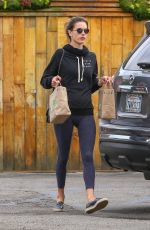 ALESSANDRA AMBROSIO Out and About in Santa Monica 10/14/2018