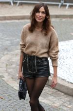 ALEXA CHUNG Arrives at Miu Miu Fashion Show at PFW in Paris 10/02/2018