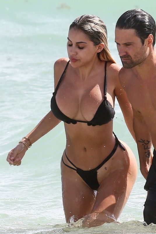 ALEXA DELLANOS in Bikini on the Beach in Miami 10/03/2018