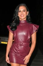 ALEXANDRA CANE Leaves Nobu Shoreditch Hotel in London 10/04/2018