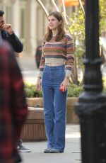 ALEXANDRA DADDARIO on the Set of Can You Keep a Secret in New York 10/10/2018