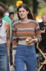 ALEXANDRA DADDARIO on the Set of Can You Keep a Secret in New York 10/10/2018