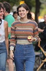 ALEXANDRA DADDARIO on the Set of Can You Keep a Secret in New York 10/10/2018