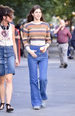 ALEXANDRA DADDARIO on the Set of Can You Keep a Secret in New York 10/10/2018