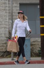 ALI LARTER Leaves a Gym in Los Angeles 10/03/2018