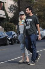 ALICE EVE Out with Her Boyfriend in Los Angeles 10/16/2018