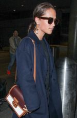 ALICIA VIKANDER at Los Angeles International Airport 10/19/2018