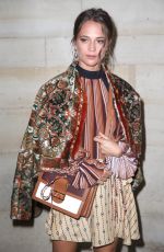 ALICIA VIKANDER at Louis Vuitton Show at Paris Fashion Week 10/02/2018