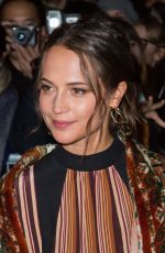 ALICIA VIKANDER at Louis Vuitton Show at Paris Fashion Week 10/02/2018
