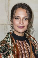 ALICIA VIKANDER at Louis Vuitton Show at Paris Fashion Week 10/02/2018
