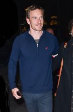 ALICIA WIKANDER and Michael Fassbender at Cibus Italian Restaurant in Paris 10/01/2018