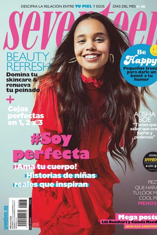 ALISHA BOE in Seventeen Magazine, Mexico November 2018