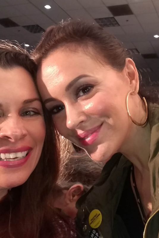 ALYSSA MILANO and ALICIA ARDEN at Politicon 2018 in Los Angeles 10/21/2018