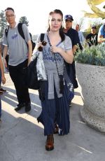 ALYSSA MILANO Arrives at Dodgers vs Red Sox Game in Los Angeles 10/26/2018