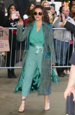 ALYSSA MILANO Arrives at Good Morning America in New York 10/15/2018