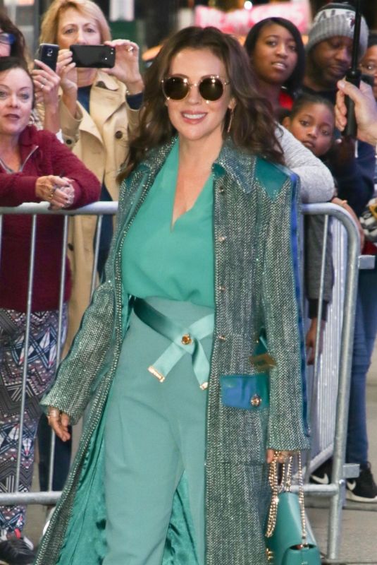 ALYSSA MILANO Arrives at Good Morning America in New York 10/15/2018