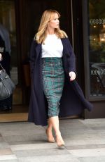 AMANDA HOLDEN leaves ITV Studio in London 10/08/2018