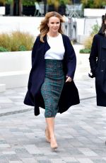 AMANDA HOLDEN leaves ITV Studio in London 10/08/2018