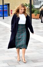 AMANDA HOLDEN leaves ITV Studio in London 10/08/2018