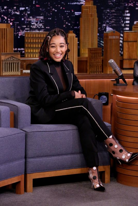 AMANDLA STENBERG at Tonight Show Starring Jimmy Fallon 10/10/2018