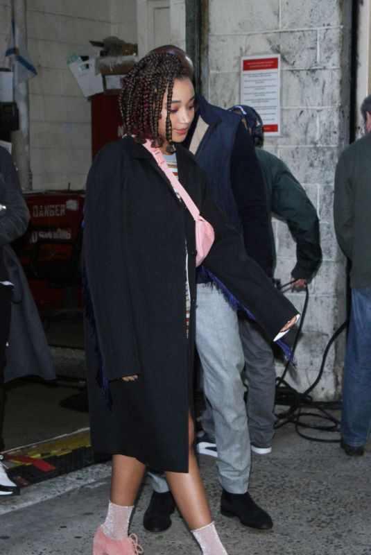 AMANDLA STENBERG Leaves Live with Kelly & Ryan in New York 10/17/2018