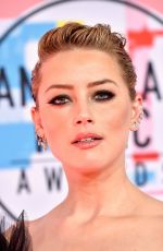 AMBER HEARD at American Music Awards in Los Angeles 10/09/2018