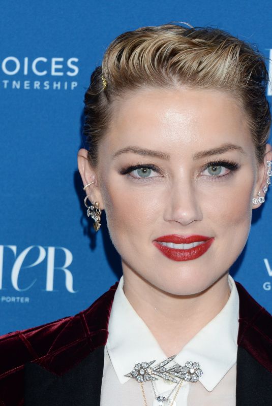 AMBER HEARD at Porter