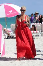 AMBER ROSE in Bikini at a Beach in Miami 10/29/2018