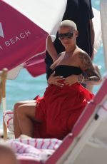 AMBER ROSE in Bikini at a Beach in Miami 10/29/2018