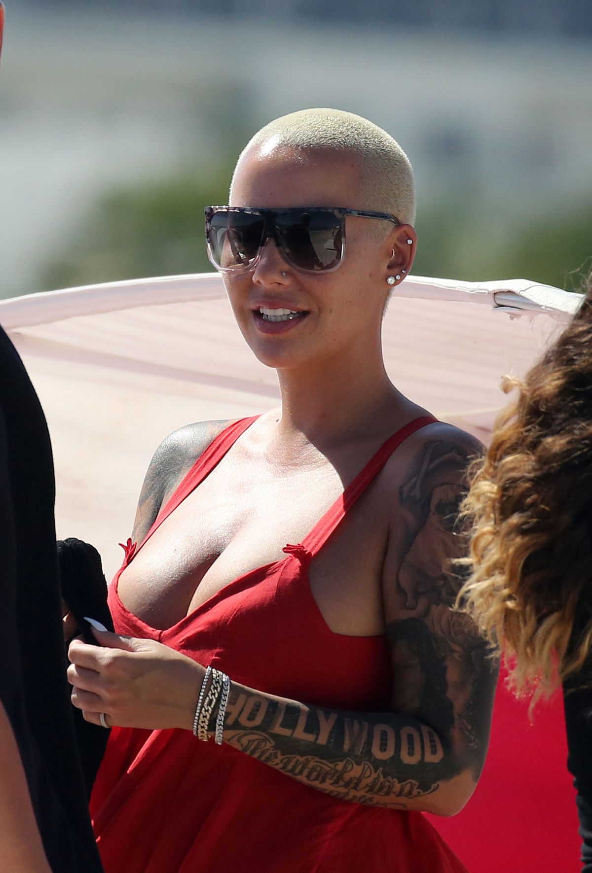 AMBER ROSE in Bikini at a Beach in Miami 10/29/2018.